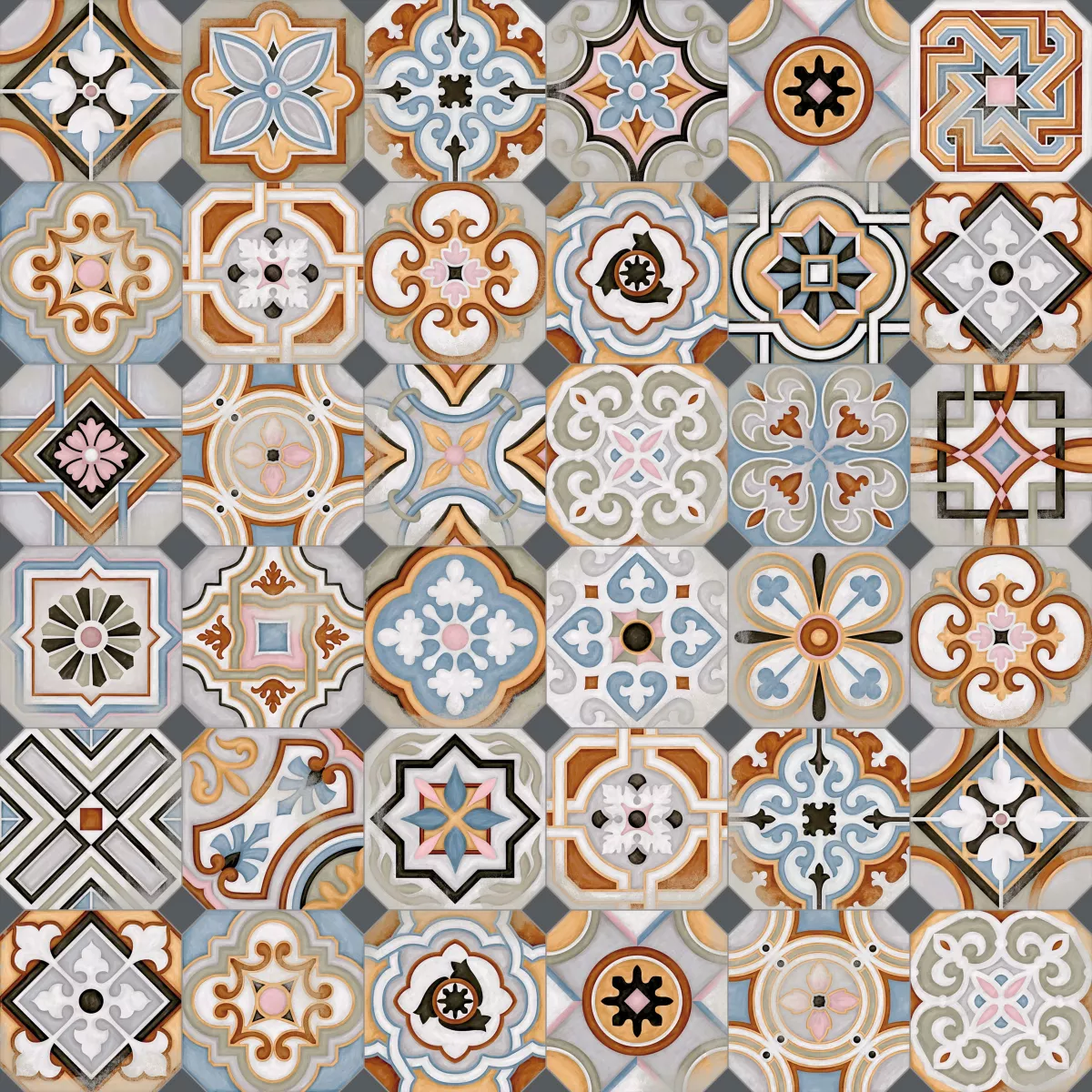 Декор Octogono Musichalls Multicolor 20x20 от Vives Ceramica (Испания)