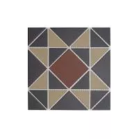 Topcer Victorian designs and borders Мозаика керамическая сетка 28,4х28,4 см, цвет: бежевый, серый, коричневый