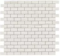 Мозаика керамогранит Marvel Stone Bianco D. Mosaico Lapp. Burattato (AS31) 29.8x29.8 от Atlas Concorde (Италия)