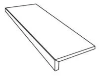 Фронтальная ступень PIETRA VIVA GTOP.ANTRACITE  NAT RET. (PF60012280) 32x120x4.5 от ABK Ceramiche (Италия)