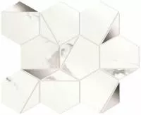 Мозаика Marvel Shine Statuario Supremo Platino Hex Shiny (A4WV) 25.1x29 от Atlas Concorde (Италия)
