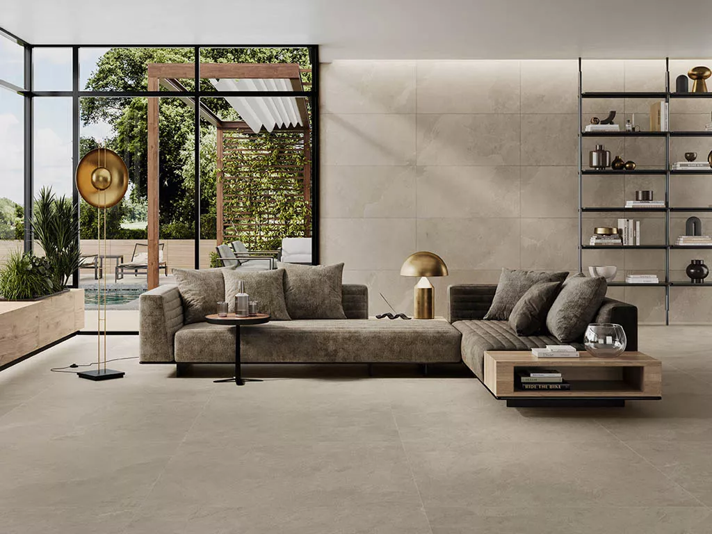 Керамогранит SLAB2 KHAKI (AGZ5) (16 лиц) 60x120 от Caesar Ceramiche (Италия)