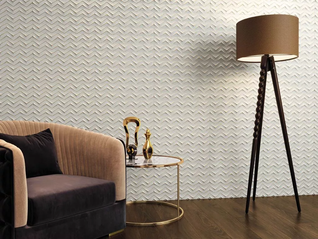 Декор 3D White Chevron Glitter Matt 30.5x56 от Atlas Concorde (Россия)