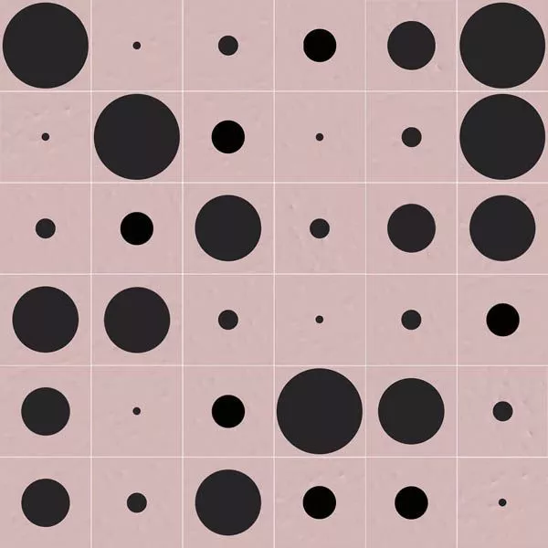 Декор Filippo Soul Tondo Rosa 20x20 от Vives Ceramica (Испания)