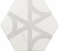 Напольная плитка CARRARA HEXAGON FLOW 23103 17.5x20  Equipe Ceramicas