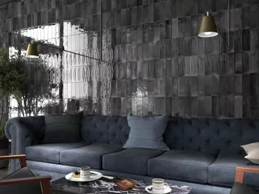 Настенная плитка HANOI BLACK ASH 30031 6.5x20  Equipe Ceramicas