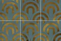 Настенная плитка Takada Turquesa Oro 23x33.5 от Vives Ceramica (Испания)