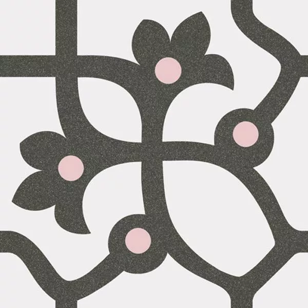 Декор 1900 Jujol Grafito 20x20 от Vives Ceramica (Испания)