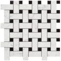 Мозаика керамогранит Marvel Stone Basketweave Cold Lapp. (AS2O) 30x30 от Atlas Concorde (Италия)
