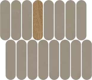 Mosaico Rockaway Gris 27x31