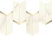 Мозаика Marvel X Calacatta Apuano Mosaico Chevron Lappato (AF8W) 19.2x46.3 от Atlas Concorde (Италия)