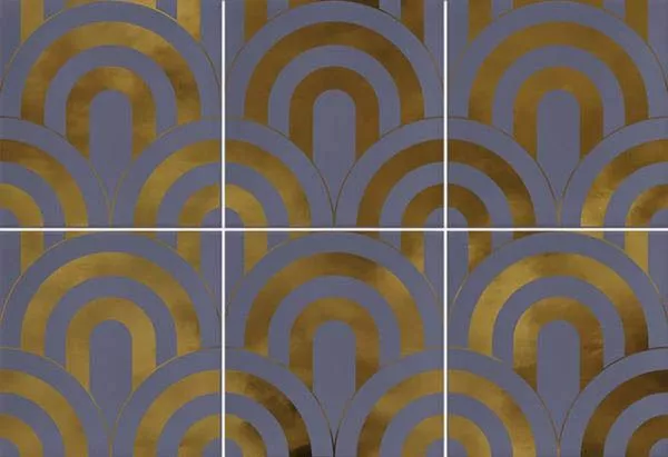 Настенная плитка Takada Indigo Oro 23x33.5 от Vives Ceramica (Испания)