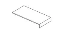 Фронтальная ступень г-образная SHALE GREIGE ELEMENTO L L.60 (SL03LBA2B6) 14x120x60 от Italgraniti (Италия)