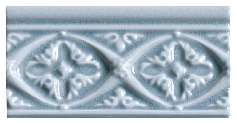 Бордюр MODERNISTA RELIEVE BIZANTINO C/C STELLAR BLUE (ADMO4121) 7.5x15 от ADEX (Испания)