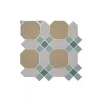 Topcer Victorian designs and borders Мозаика керамическая сетка 29,4х29,4 см, цвет: синий, бежевый, серый