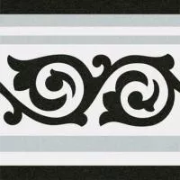 Декор 1900 Gibert-2 Gris 20x20 от Vives Ceramica (Испания)