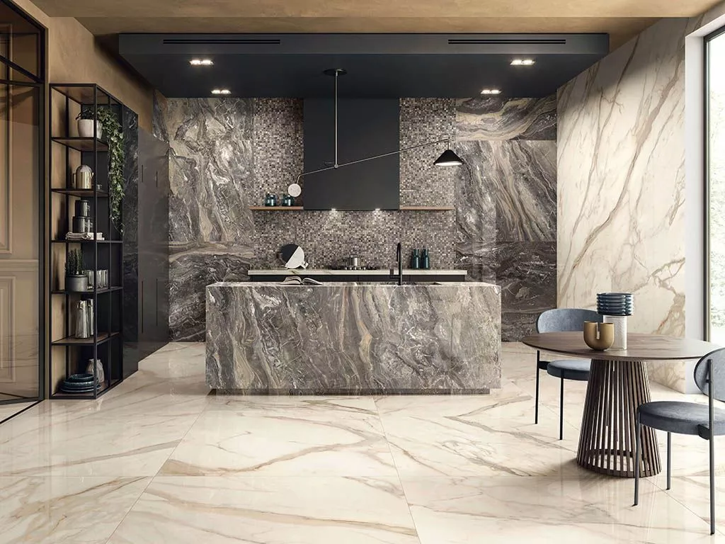 Керамогранит ANIMA FUTURA KEEN GREY LUC (AGCN) 120x278 от Caesar Ceramiche (Италия)