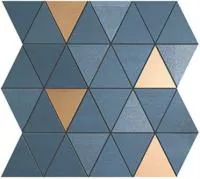 Мозаика MEK Blue Mosaico Diamond Gold Wall (9MDU) 30.5x30.5 от Atlas Concorde (Италия)