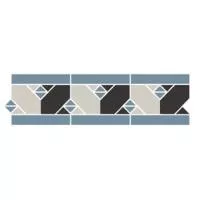Topcer Victorian designs and borders Бордюр 12х42 см, цвет: синий