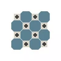 Topcer Victorian designs and borders Мозаика керамическая сетка 30,7х30,7 см, цвет: черный, синий, серый