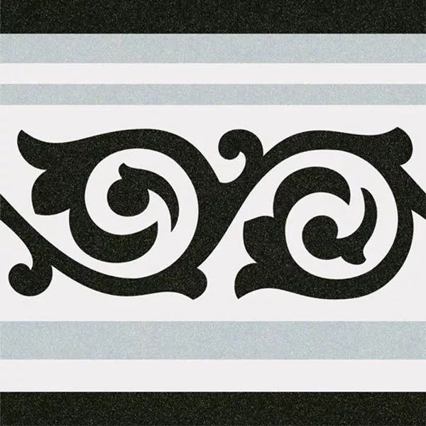 Декор 1900 Gibert-2 Gris 20x20 от Vives Ceramica (Испания)