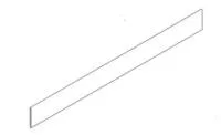 Плинтус BATTISC.ABSOLUTE WHITE 6MM NAT/RTT (97116) 8x80 от AVA Ceramica (Италия)