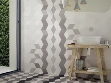 Керамогранит RHOMBUS WHITE Smooth 22688 14x24  Equipe Ceramicas