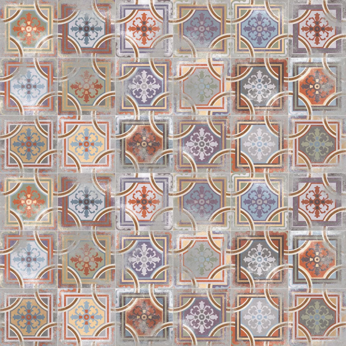 Декор 1900 Comillas 20x20 от Vives Ceramica (Испания)