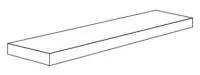 Угловая ступень SENSI 900 ANG. VENEZIA NUVOLA SX  левая ANT R (PF60012426) 32x120x4.5x2 от ABK Ceramiche (Италия)