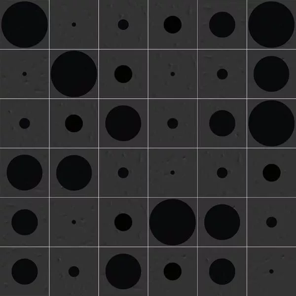 Декор Filippo Soul Tondo Basalto 20x20 от Vives Ceramica (Испания)