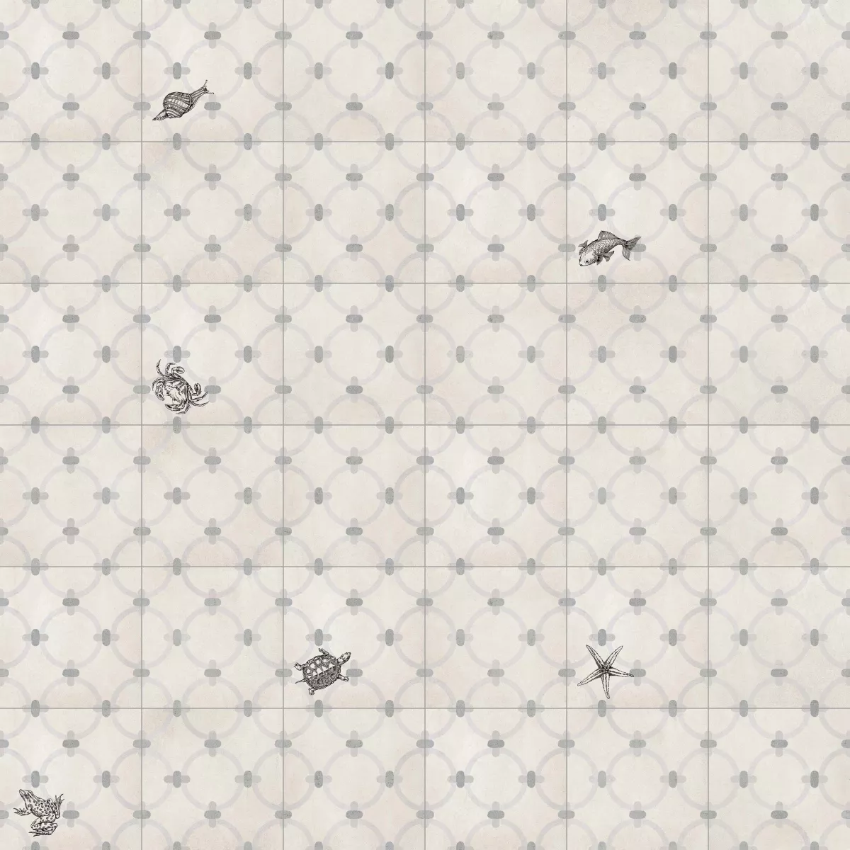 Декор 1900 Macaya Humo 20x20 от Vives Ceramica (Испания)