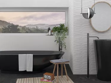 Керамогранит Yonne-R Blanco 45x120 от Vives Ceramica (Испания)