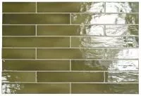 Настенная плитка MANACOR BASIL GREEN 26928 6.5x40  Equipe Ceramicas
