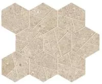 Мозаика Boost Stone Cream Mosaico Hex (A7CV) 25x28.5 от Atlas Concorde (Италия)