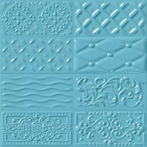 Декор Raspail Celeste 10x20 от Vives Ceramica (Испания)