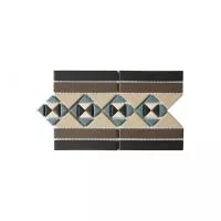 Topcer Victorian designs and borders Бордюр 17,3х28 см, цвет: черный, синий, бежевый, коричневый