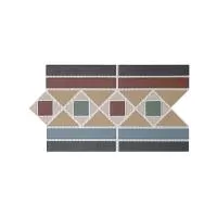 Topcer Victorian designs and borders Бордюр 17,3х28 см, цвет: красный, синий, жёлтый, серый