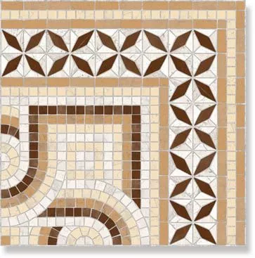 Декор Via Appia Cant. Paxos Marron 43.5x43.5 от Vives Ceramica (Испания)