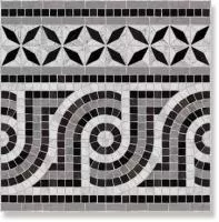 Декор Via Appia Cen. Nola Negro 43.5x43.5 от Vives Ceramica (Испания)