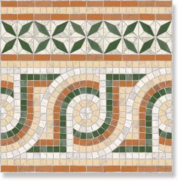 Декор Via Appia Cen. Nola Verde 43.5x43.5 от Vives Ceramica (Испания)