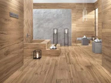 Керамогранит Etic Noce Hickory Herringbone (AWV5) 36.2x41.2 от Atlas Concorde (Италия)