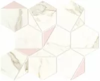 Мозаика Marvel Shine Calacatta Prestigio Rose Hex Silk (A4WS) 25.1x29 от Atlas Concorde (Италия)