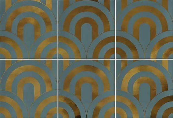 Настенная плитка Takada Turquesa Oro 23x33.5 от Vives Ceramica (Испания)