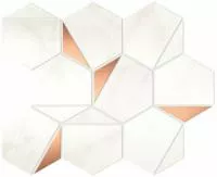 Мозаика Marvel Shine Calacatta Delicato Gold Hex Shiny (A4WT) 25.1x29 от Atlas Concorde (Италия)