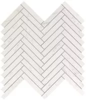 Мозаика настенная Marvel Stone Carrara Pure Herringbone Wall (9SHC) 30.5x30 от Atlas Concorde (Италия)