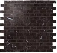 Мозаика керамогранит Marvel Stone Nero M. Mosaico Lapp. Burattato (AS35) 29.8x29.8 от Atlas Concorde (Италия)