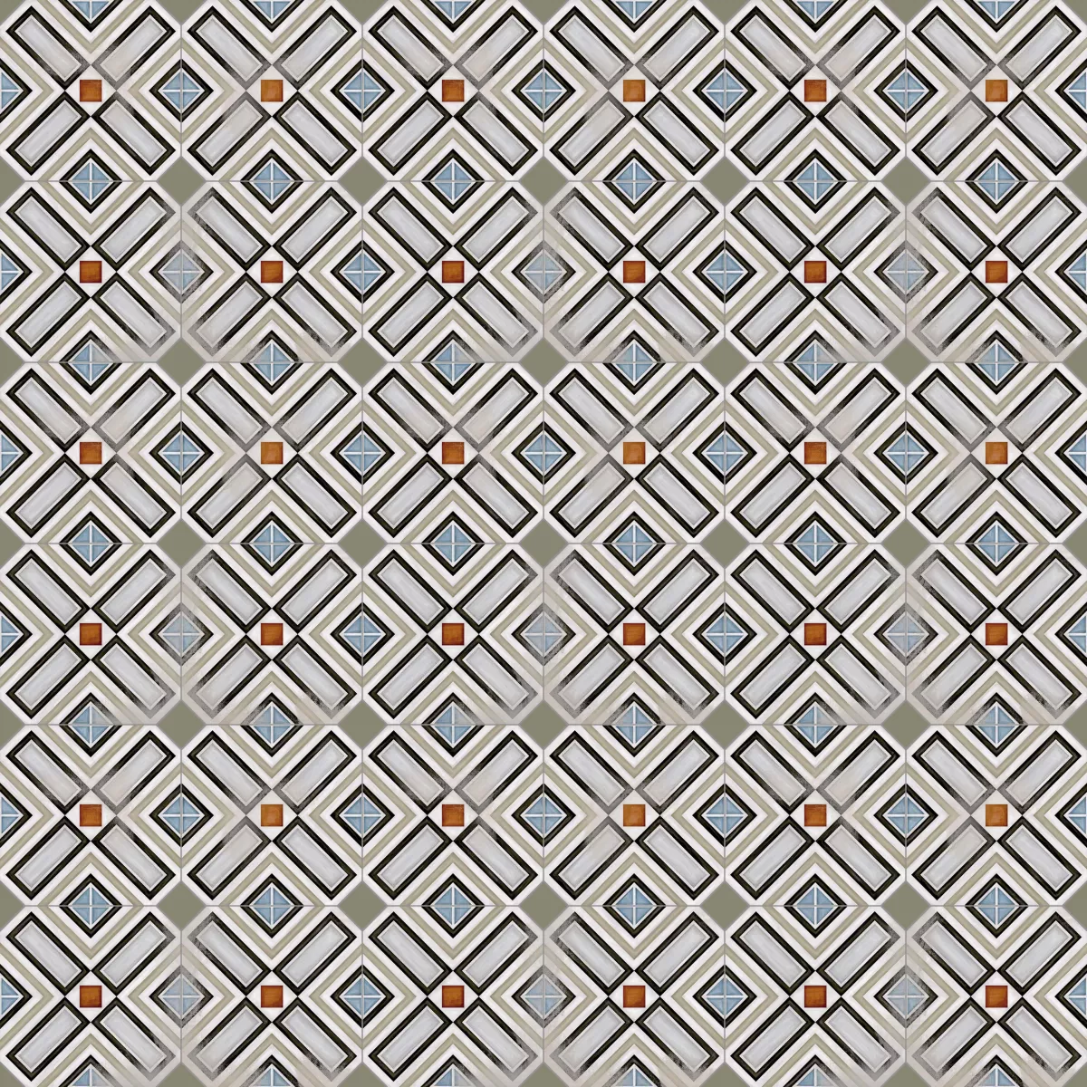 Декор Octogono Ritter Multicolor 20x20 от Vives Ceramica (Испания)