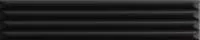 Настенная плитка UP Cannettato Black Glossy (192132) 5x25 от AVA Ceramica (Италия)
