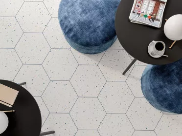 Керамогранит Terrazzo White (123380) 32x36.8 от DNA Tiles (Испания)
