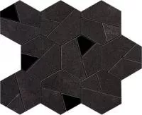 Мозаика Boost Tarmac Mosaico Hex Black (AN7B) 25x28.5 от Atlas Concorde (Италия)